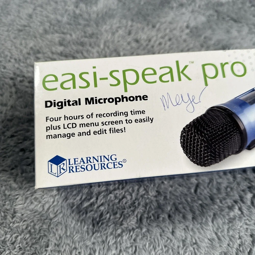 Easi Speak Pro Digital Microphone By Learning Resources NEW Teaching Aid Records